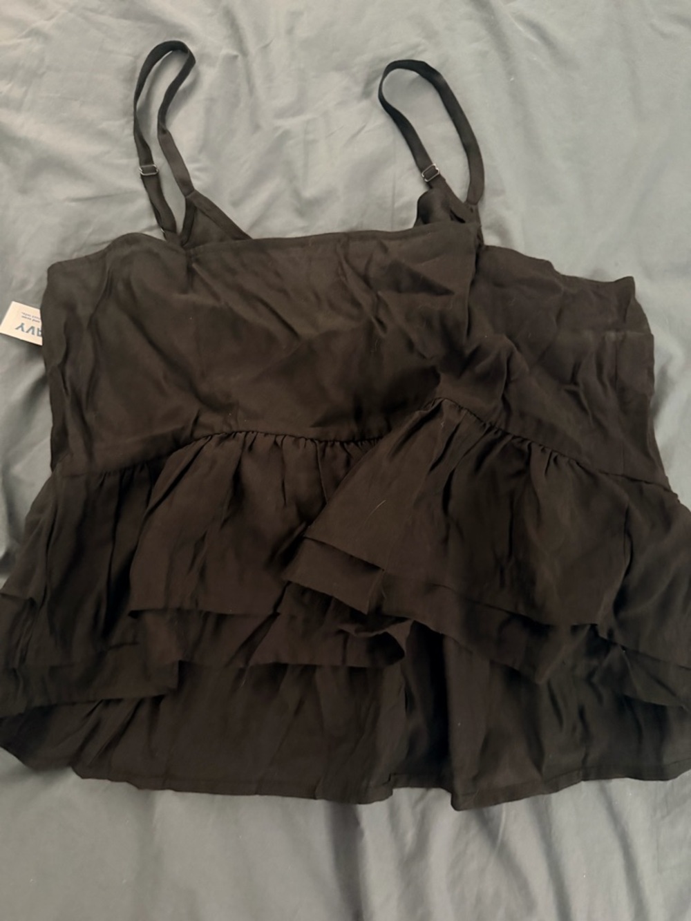 Old Navy Black Tiered Ruffle Camisole - Women
